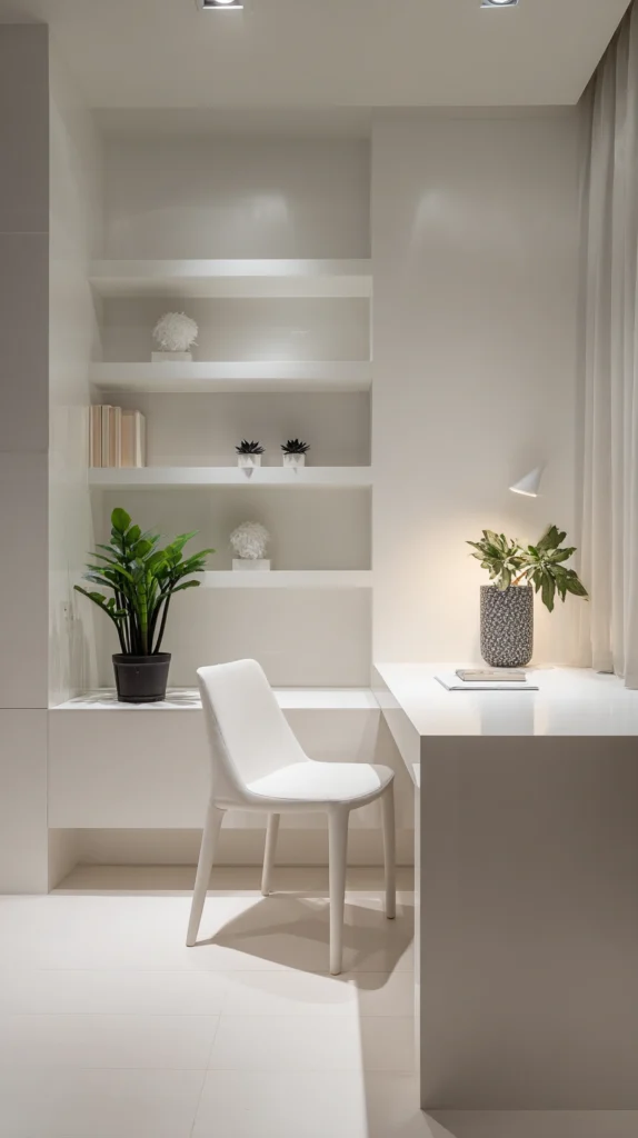 15 White Home Office Ideas for a Clean Minimal Workspace 2 hg 1