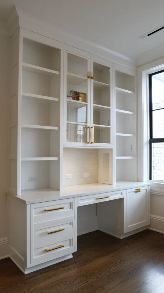 15 White Home Office Ideas for a Clean Minimal Workspace 12 hg 11