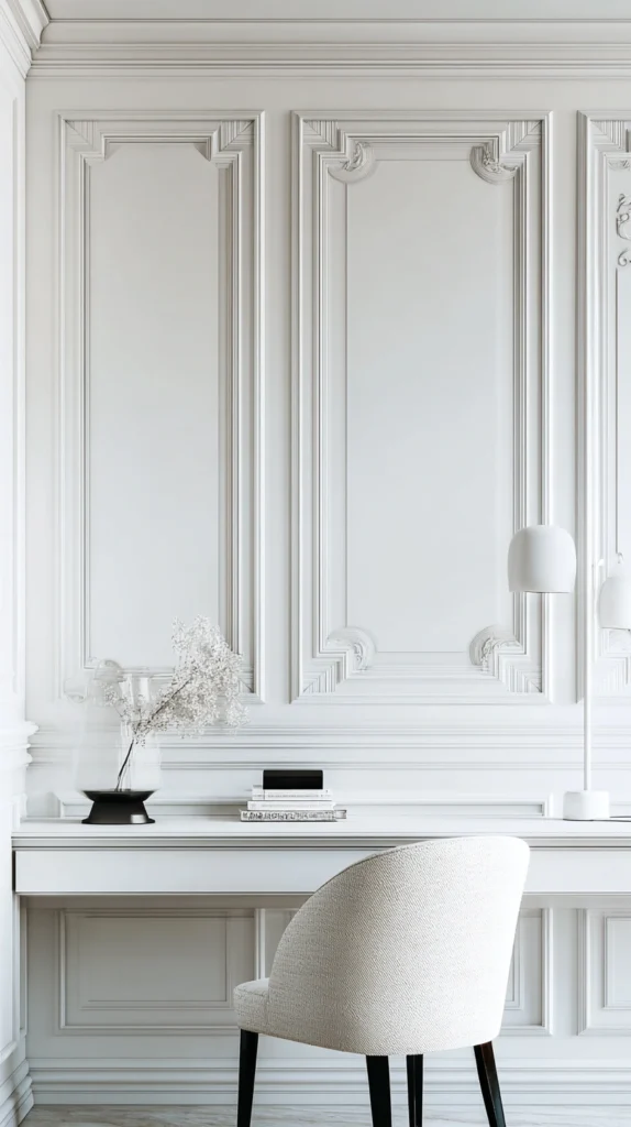 15 White Home Office Ideas for a Clean Minimal Workspace 4 hg 3