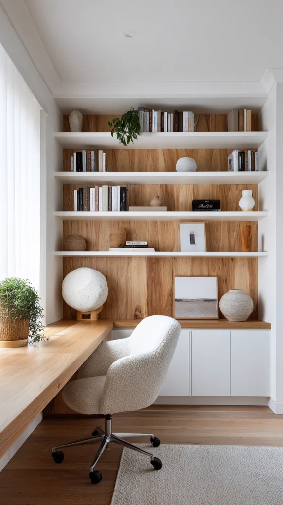 15 White Home Office Ideas for a Clean Minimal Workspace 5 hg 4