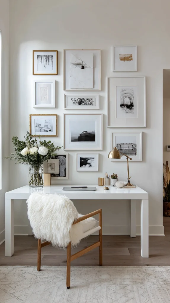 15 White Home Office Ideas for a Clean Minimal Workspace 6 hg 5