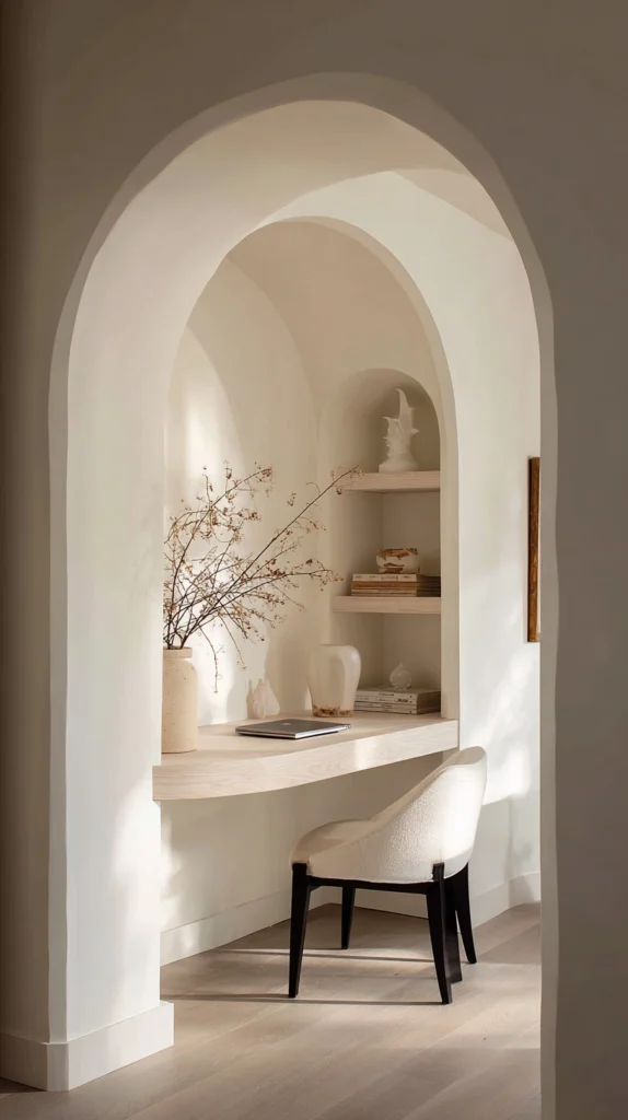 15 White Home Office Ideas for a Clean Minimal Workspace 9 hg 8