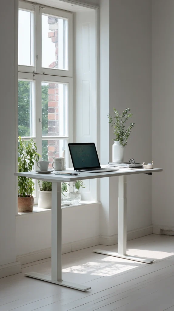 15 White Home Office Ideas for a Clean Minimal Workspace 10 hg 9