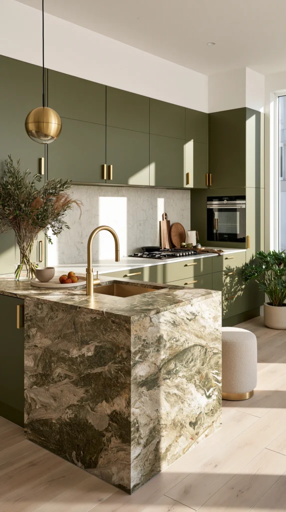 15 Moody Olive Green Kitchen Ideas That Feel Rich and Organic 2 mo 1