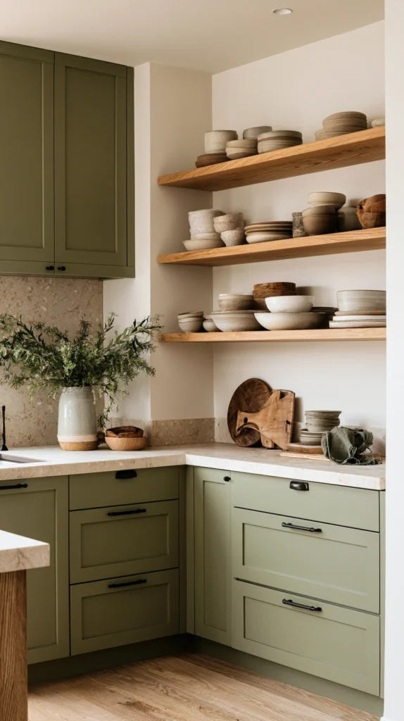15 Moody Olive Green Kitchen Ideas That Feel Rich and Organic 14 mo 13