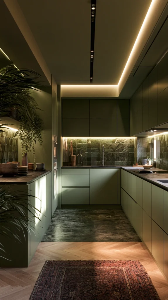 15 Moody Olive Green Kitchen Ideas That Feel Rich and Organic 15 mo 14