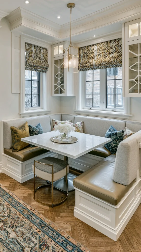 13 Built-In Banquette Seating Ideas for Cozy Kitchen Corners 14 oa 13