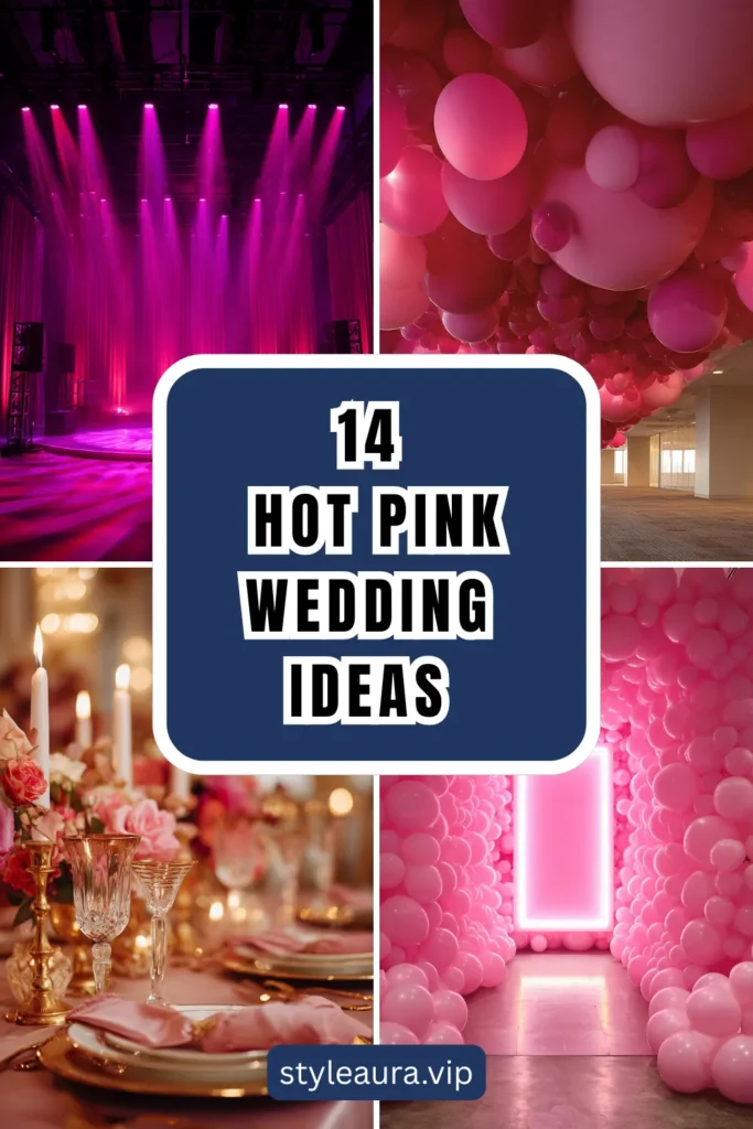 Fearless, Festive, and Unforgettable: 14 Hot Pink Wedding Ideas for a Bold Celebration 1 style 1 1
