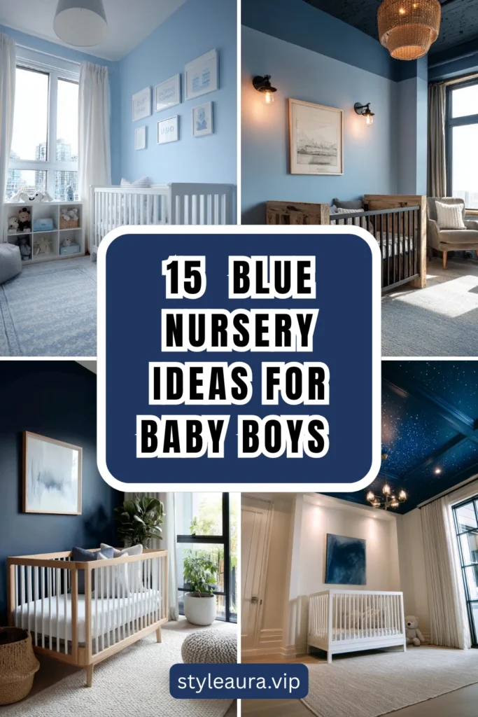 15 Beautiful Blue Nursery Ideas for Baby Boys That Go Beyond Basic Baby Blue 1 style 1 2