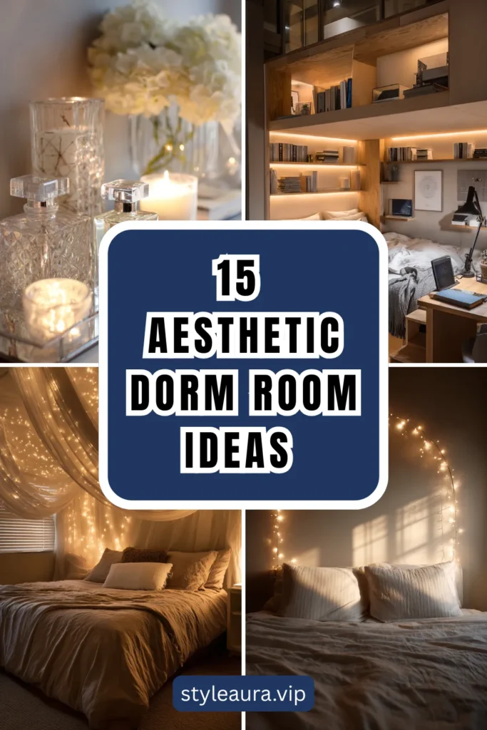 From Bland to Beautiful: 15 Aesthetic Dorm Room Ideas That Make College Feel Like Home 1 style 1 3