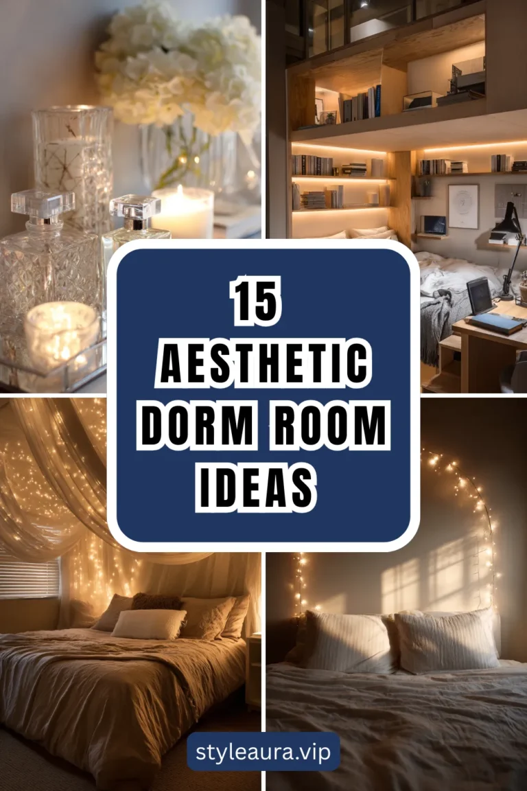 From Bland to Beautiful: 15 Aesthetic Dorm Room Ideas That Make College Feel Like Home