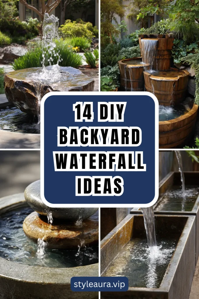 14 DIY Backyard Waterfall Ideas You Can Build on a Budget 1 style 11