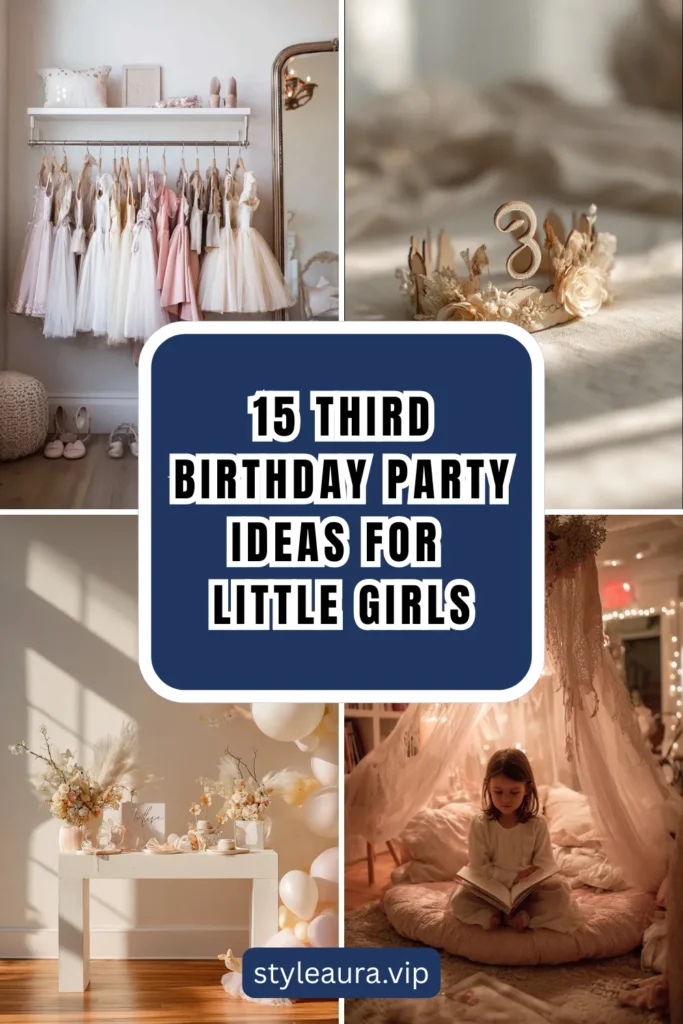 Turning Three in Style: 15 Third Birthday Party Ideas for Little Girls 1 style 3 2
