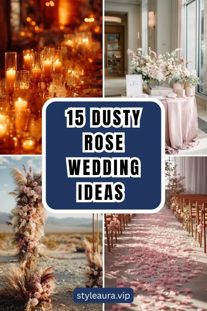 15 Dusty Rose Wedding Ideas for an Elegant Atmosphere 1 style 4 1