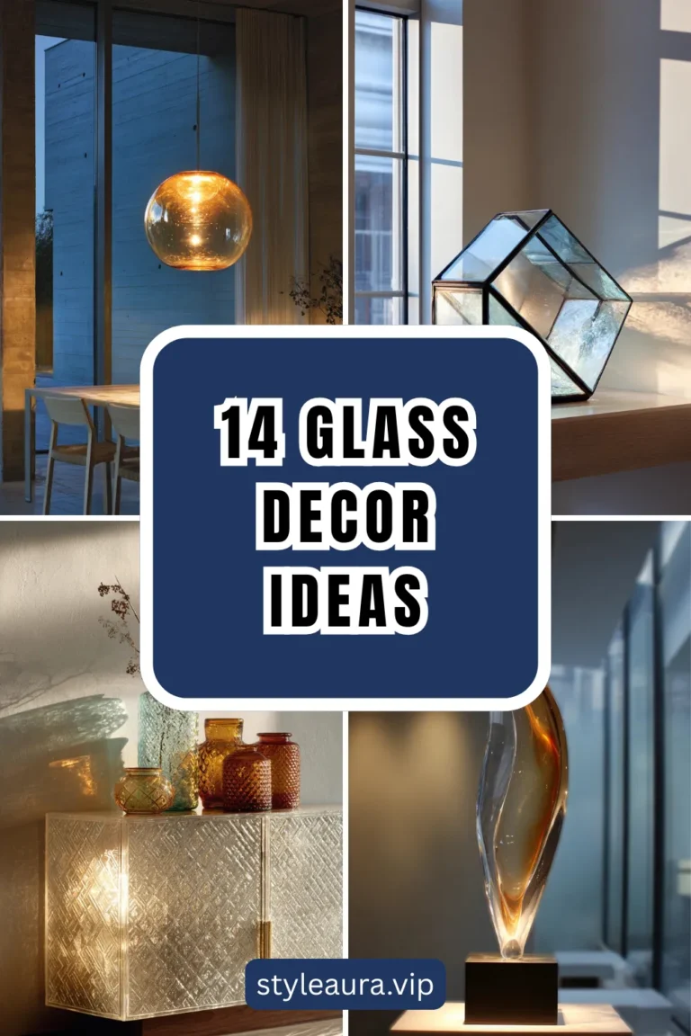 14 Glass Decor Ideas That Reflect Light Beautifully