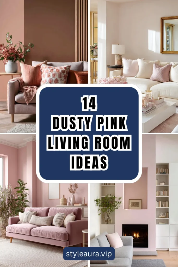14 Dusty Pink Living Room Ideas for a Soft Feminine Space 1 style 5 1