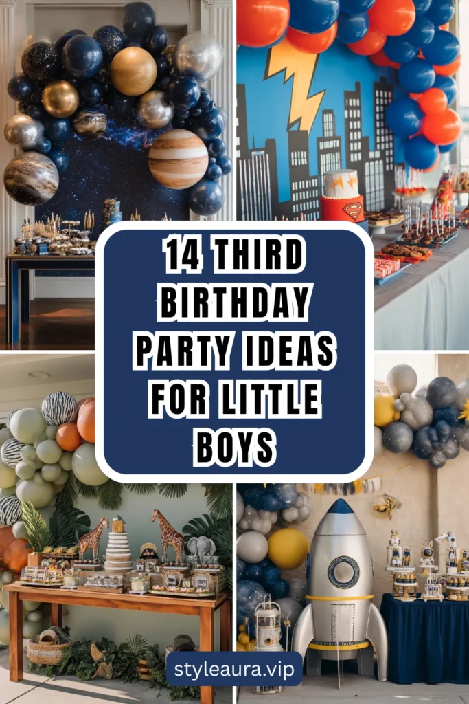 Big Ideas for Turning Three: 14 Third Birthday Party Theme Ideas for Little Boys 1 style 5 3