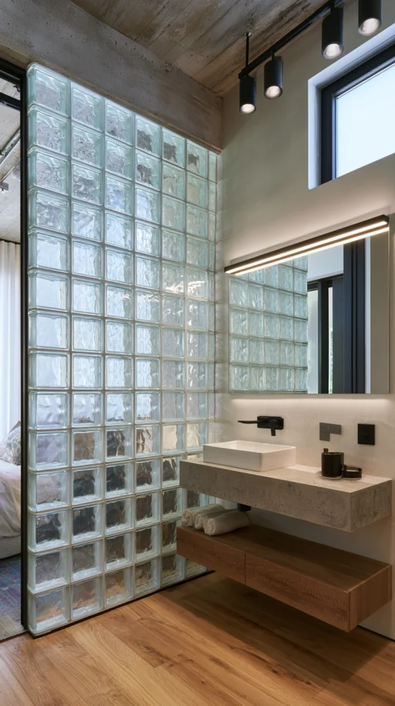 15 Glass Block Bathroom Ideas Making a Huge Comeback in 2026 12 sv 11