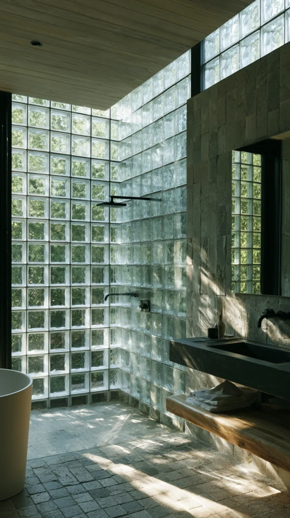 15 Glass Block Bathroom Ideas Making a Huge Comeback in 2026 16 sv 15