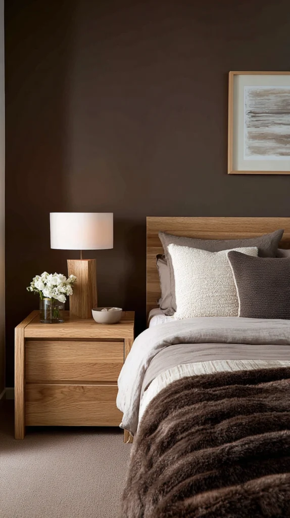 Deep, Warm, and Utterly Restful: 15 Chocolate Brown Bedroom Ideas for a Rich Warm Retreat 6 tf 5