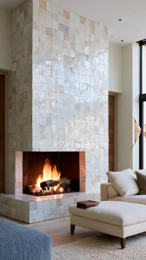 15 Tiled Fireplace Wall Ideas That Feel Custom and Expensive 2 vo 1