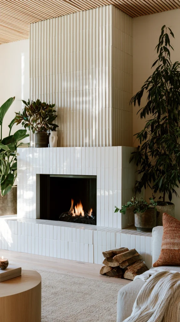 15 Tiled Fireplace Wall Ideas That Feel Custom and Expensive 5 vo 4
