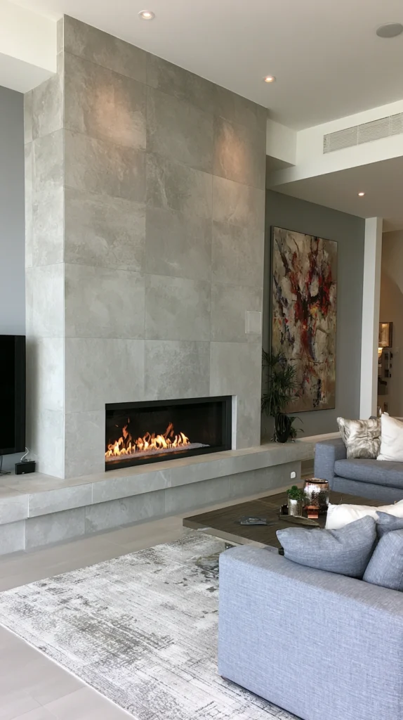 15 Tiled Fireplace Wall Ideas That Feel Custom and Expensive 8 vo 7