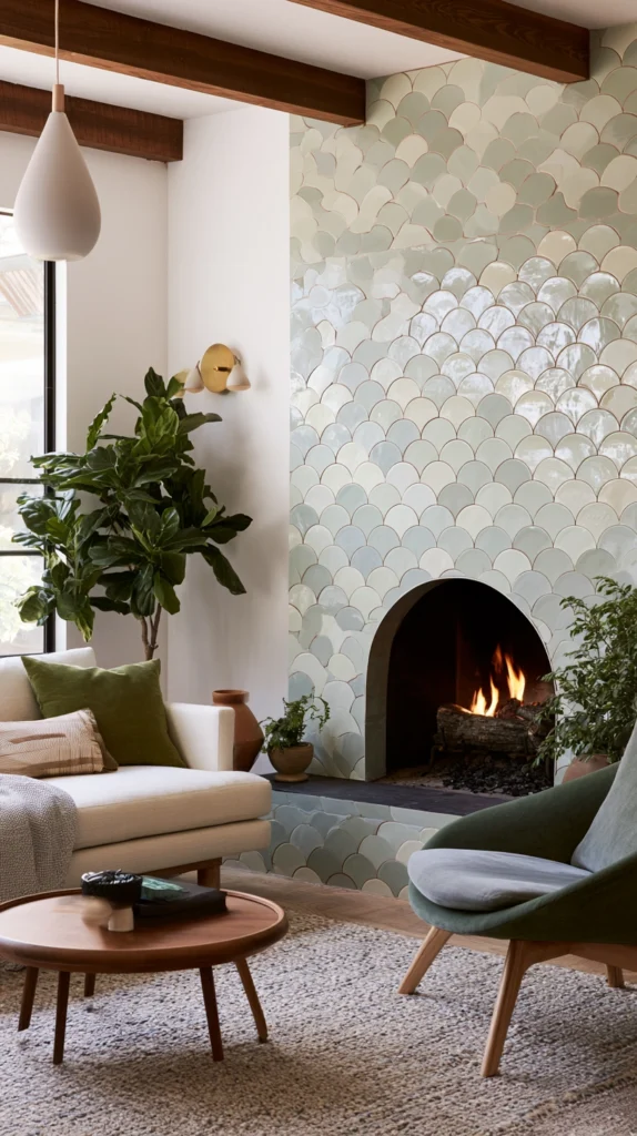 15 Tiled Fireplace Wall Ideas That Feel Custom and Expensive 10 vo 9
