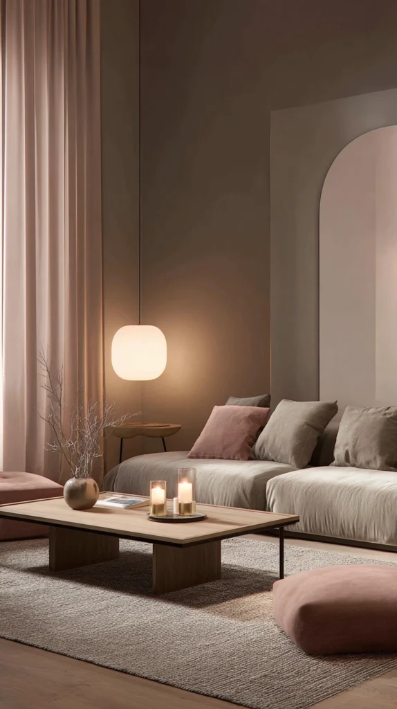 14 Dusty Pink Living Room Ideas for a Soft Feminine Space 11 vy 10