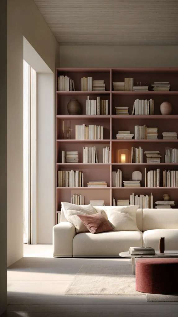 14 Dusty Pink Living Room Ideas for a Soft Feminine Space 13 vy 12