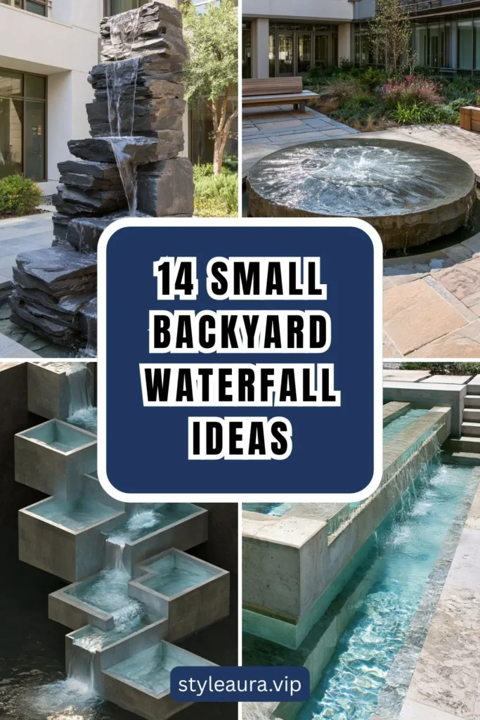 14 Small Backyard Waterfall Ideas That Make a Big Impact 1 13