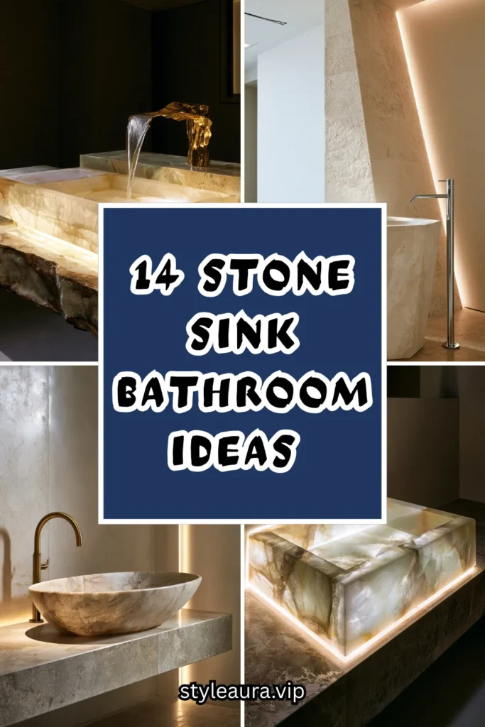 14 Stone Sink Bathroom Ideas That Feel Like a Luxury Spa 1 15 2026 06 04T180925.972