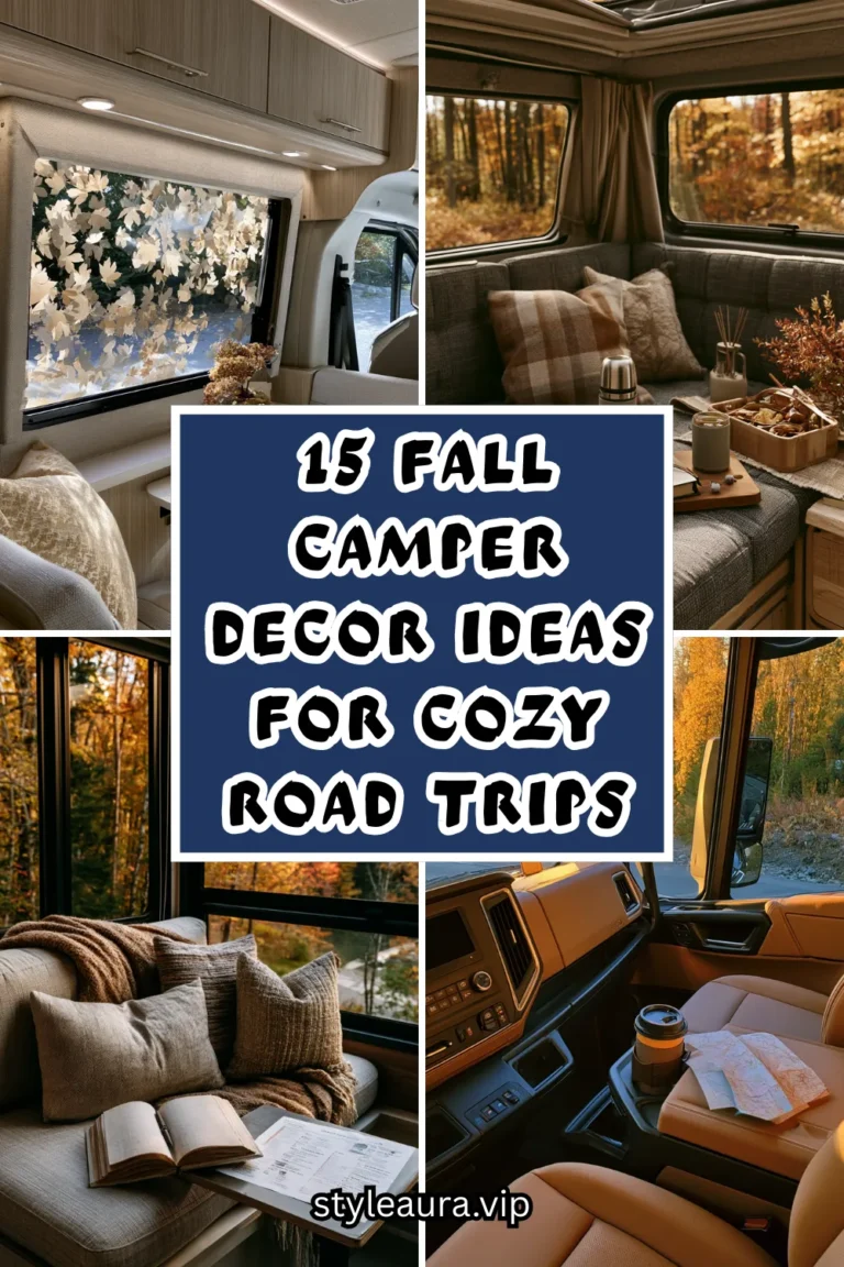 15 Fall Camper Decor Ideas for Genuinely Cozy Road Trips