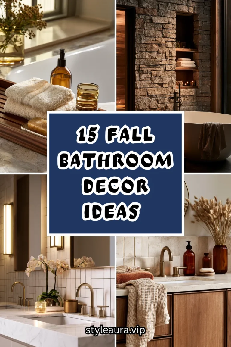 15 Fall Bathroom Decor Ideas for a Spa-Like Retreat