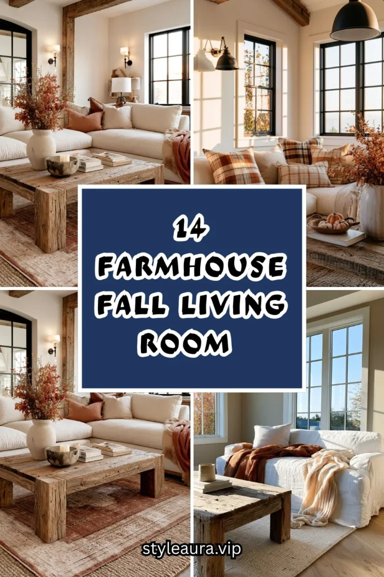 14 Farmhouse Fall Living Room Inspiration Ideas