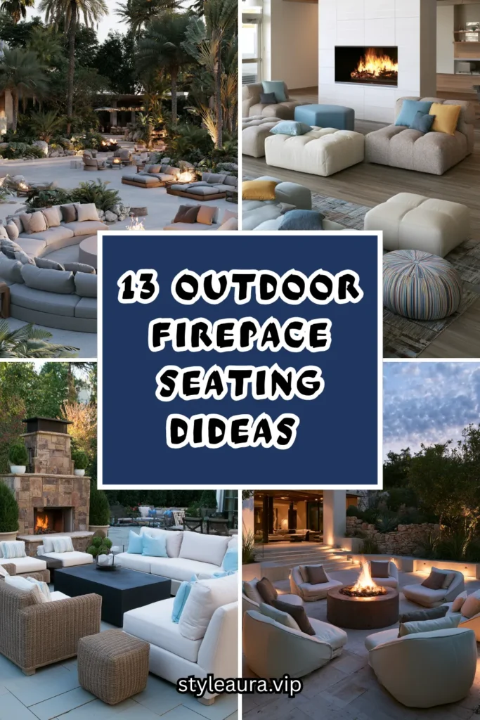 13 Outdoor Fireplace Seating Arrangement Ideas for Cozy Evenings 1 15 21
