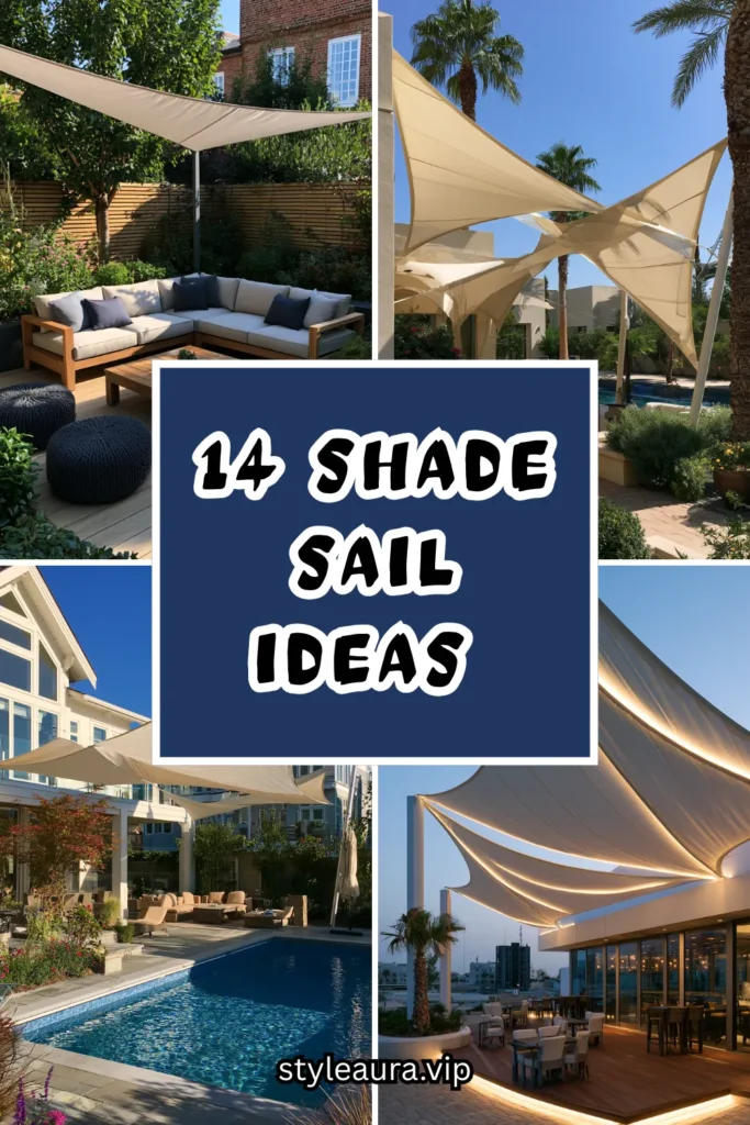 14 Shade Sail Ideas for a Modern Low-Profile Backyard Cover 1 15 27