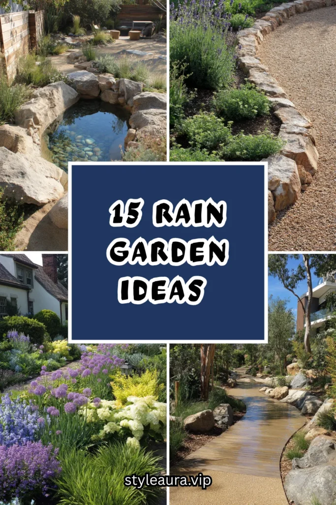 15 Rain Garden Ideas for Eco-Friendly Backyard Drainage 1 15 44
