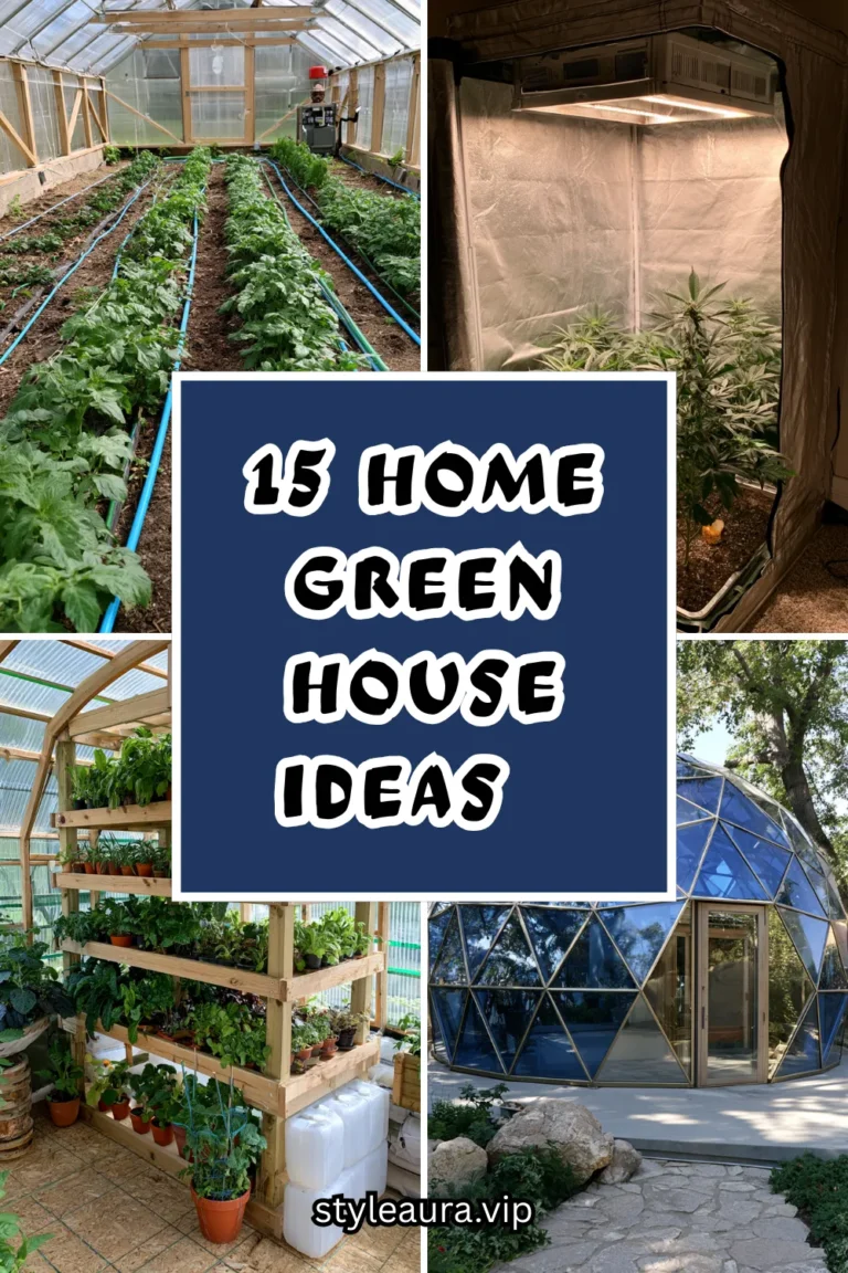 15 Home Greenhouse Ideas for Year-Round Growing