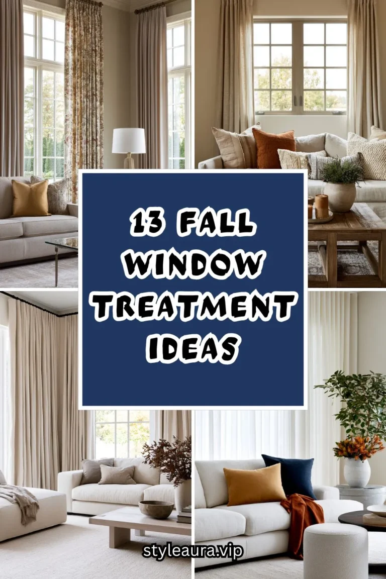 13 Fall Window Treatment Ideas to Warm Up Any Living Room