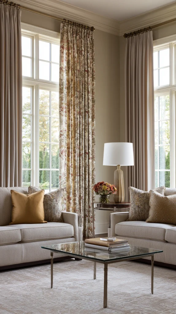 13 Fall Window Treatment Ideas to Warm Up Any Living Room 11 DF 10