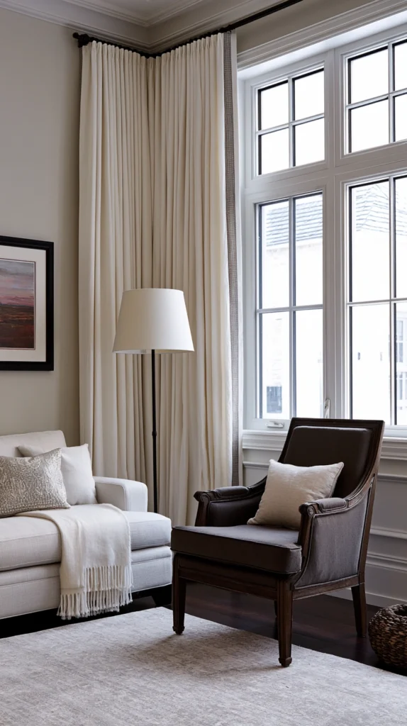 13 Fall Window Treatment Ideas to Warm Up Any Living Room 13 DF 12