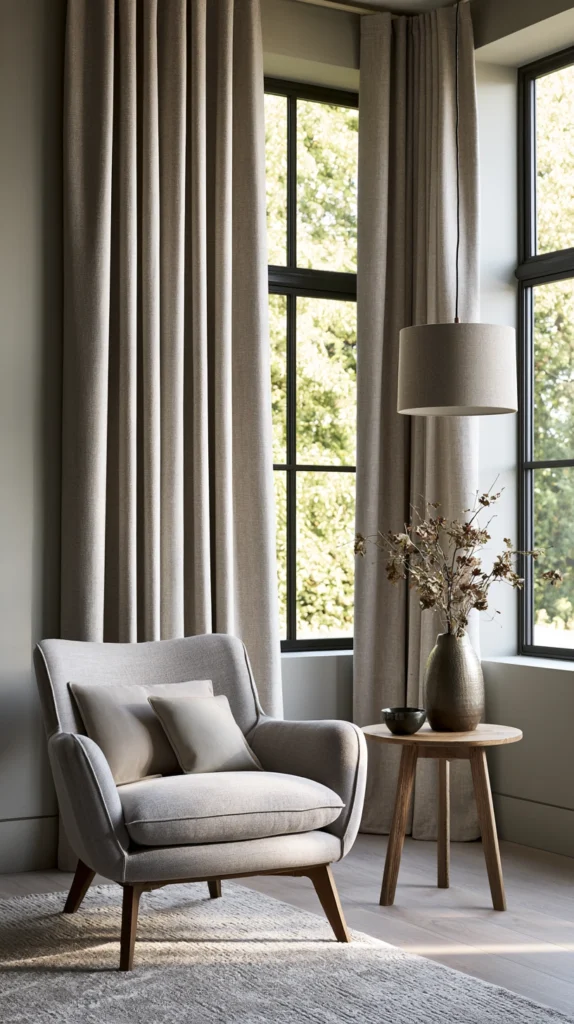 13 Fall Window Treatment Ideas to Warm Up Any Living Room 3 DF 2