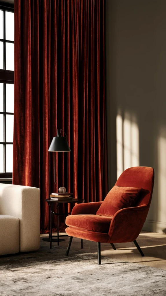 13 Fall Window Treatment Ideas to Warm Up Any Living Room 5 DF 4