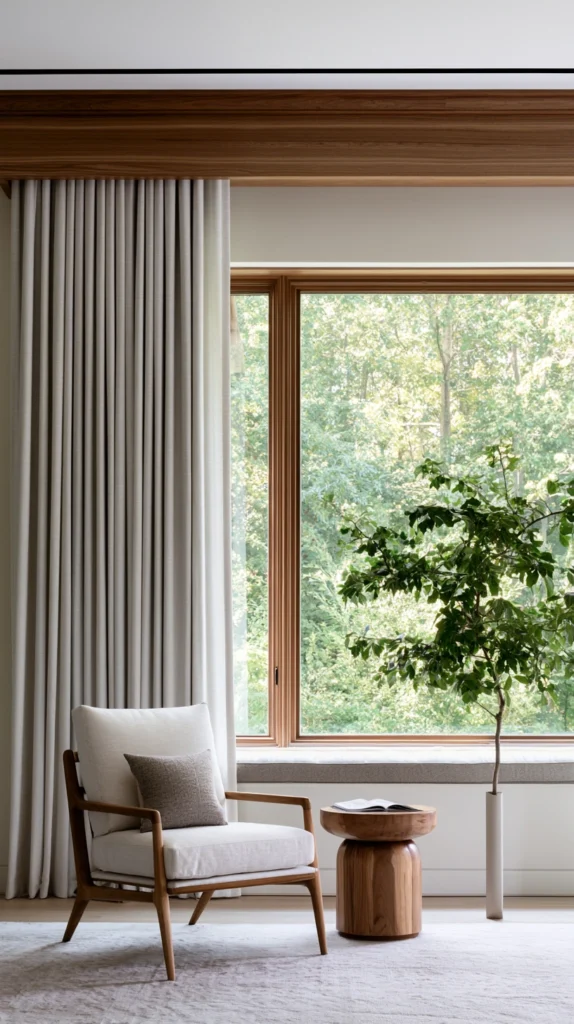13 Fall Window Treatment Ideas to Warm Up Any Living Room 6 DF 5