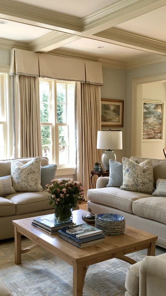 13 Fall Window Treatment Ideas to Warm Up Any Living Room 10 DF 9