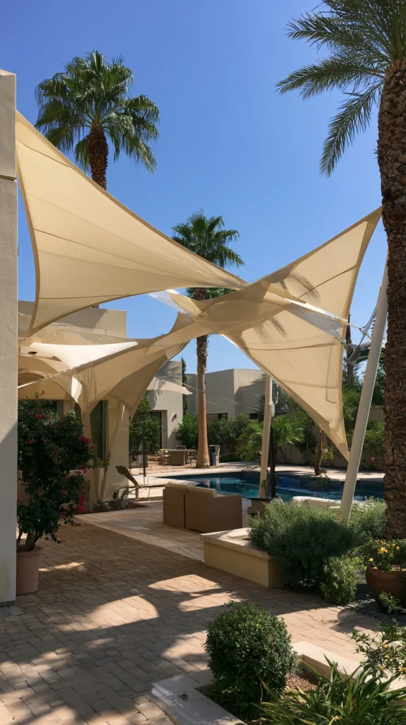 14 Shade Sail Ideas for a Modern Low-Profile Backyard Cover 2 ED 1 6