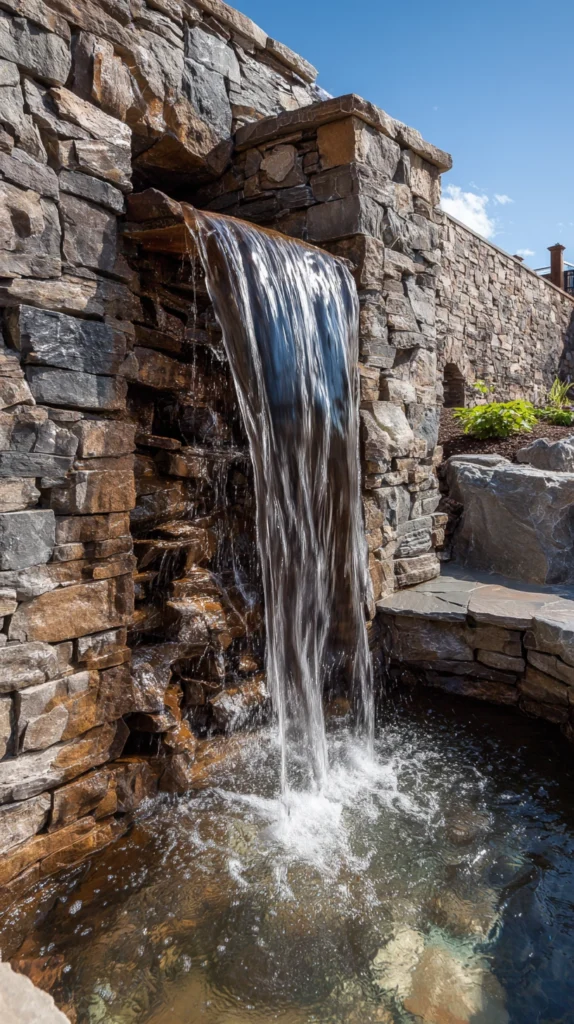 15 Modern Backyard Waterfall Ideas That Look Like a Luxury Resort 11 ES 10 1