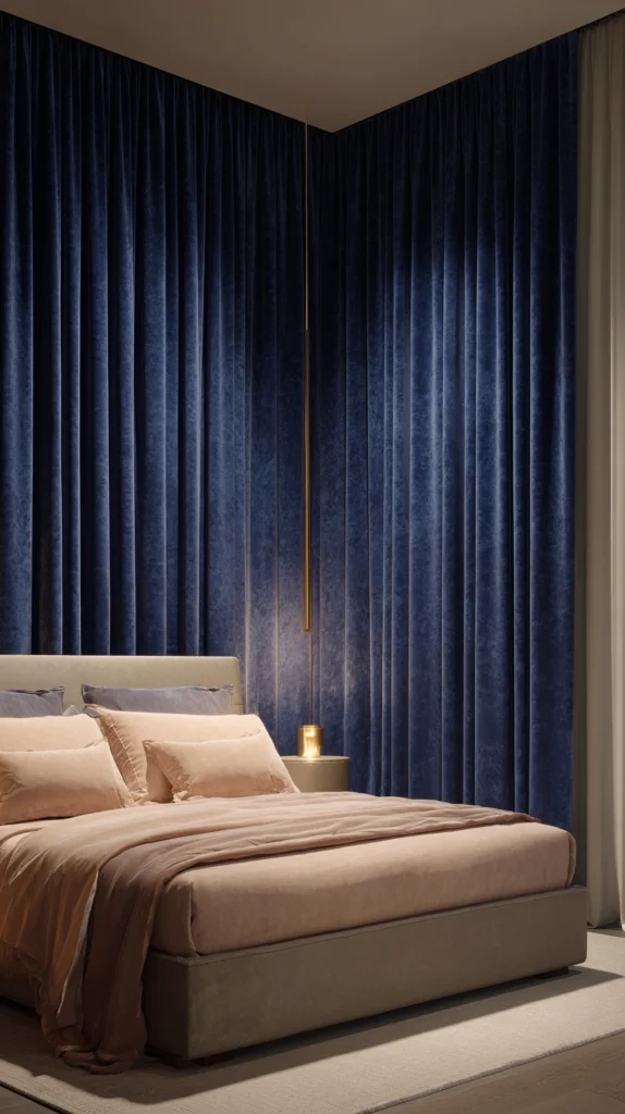 15 Navy and Blush Bedroom Ideas That Feel Straight Out of a Luxury Hotel 6 UG 5