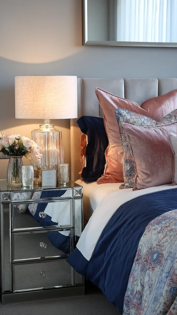 15 Navy and Blush Bedroom Ideas That Feel Straight Out of a Luxury Hotel 9 UG 8